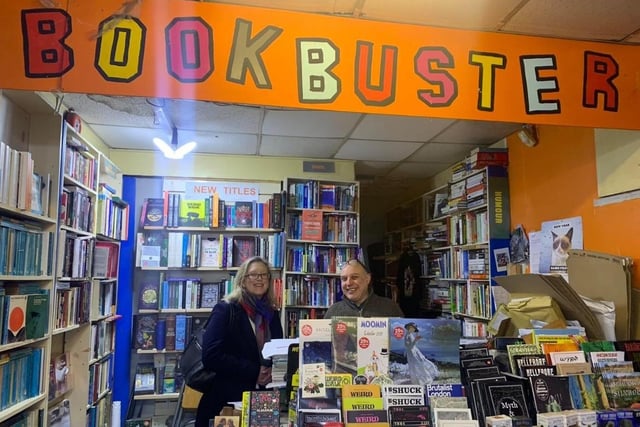 The MP with Tim Barton at Bookbuster