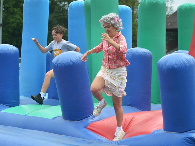 Hastings United's It's a Knockout at The Continental Pilot Field, Elphinstone Road, Hastings on June 1 2024.