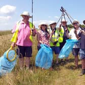 Rotary volunteers cleared 25 kilos of litter from local nature reserves on Sussex Day