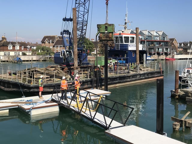 Littlehampton Sea Cadets fundraised for eight years in order to fund a new jetty near to the group's Rope Walk base