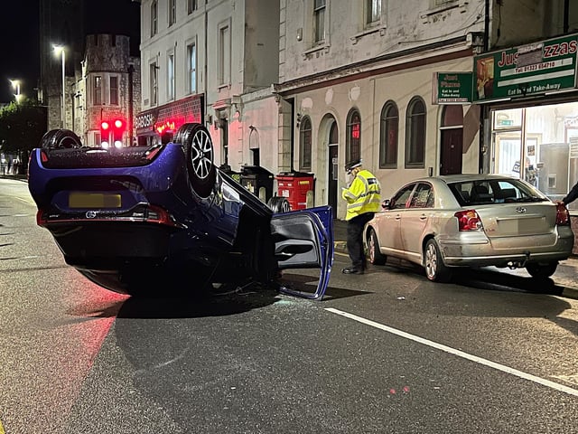 Collision in Eastbourne town centre