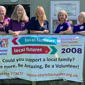 High Sheriff Mrs Philippa Gogarty with the staff of Home-Start Chichester & District.