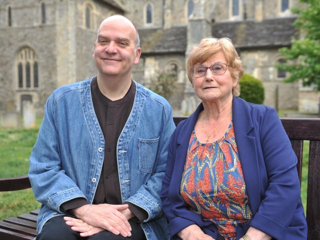 Dennis Nothdruft and Jayne Crompton, Friends of St Mary de Haura Church in Shoreham