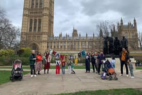 Campaigners from across Mid Sussex travelled to Westminster to meet MP Mims Davies on Thursday, March 14, and call for an immediate Gaza ceasefire