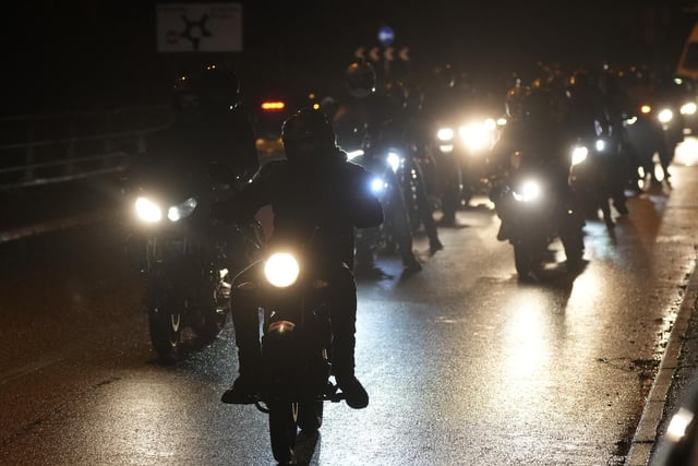 A convoy of motorbikes set off on a route along the A27 on Saturday, November 18, in memory of Rustington teenager  India Buchanan who lost her life last yea