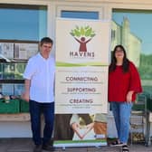 Cllr Chris Collier and Paula Woolven at the Havens Community Hub
