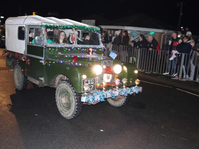 The Christmas Tractor Run 2024 leaving Hastings Old Town on December 21. Photo by Kevin Boorman.