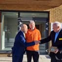 The official key handover at St Catherine's Hospice today. Picture: Mark Dunford/SussexWorld