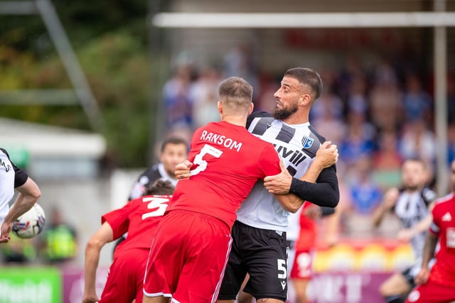 Crawley Town's unbeaten start to the League Two season ended with a 1-0 defeat to Gillingham at the Broadfield Stadium.