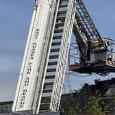 A fire engine at Gander Hill in Haywards Heath. Photo: Sussex News and Pictures