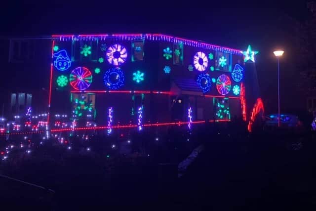 The Hathaway Christmas lights are raising funds for Littlehampton charity Reaching Families