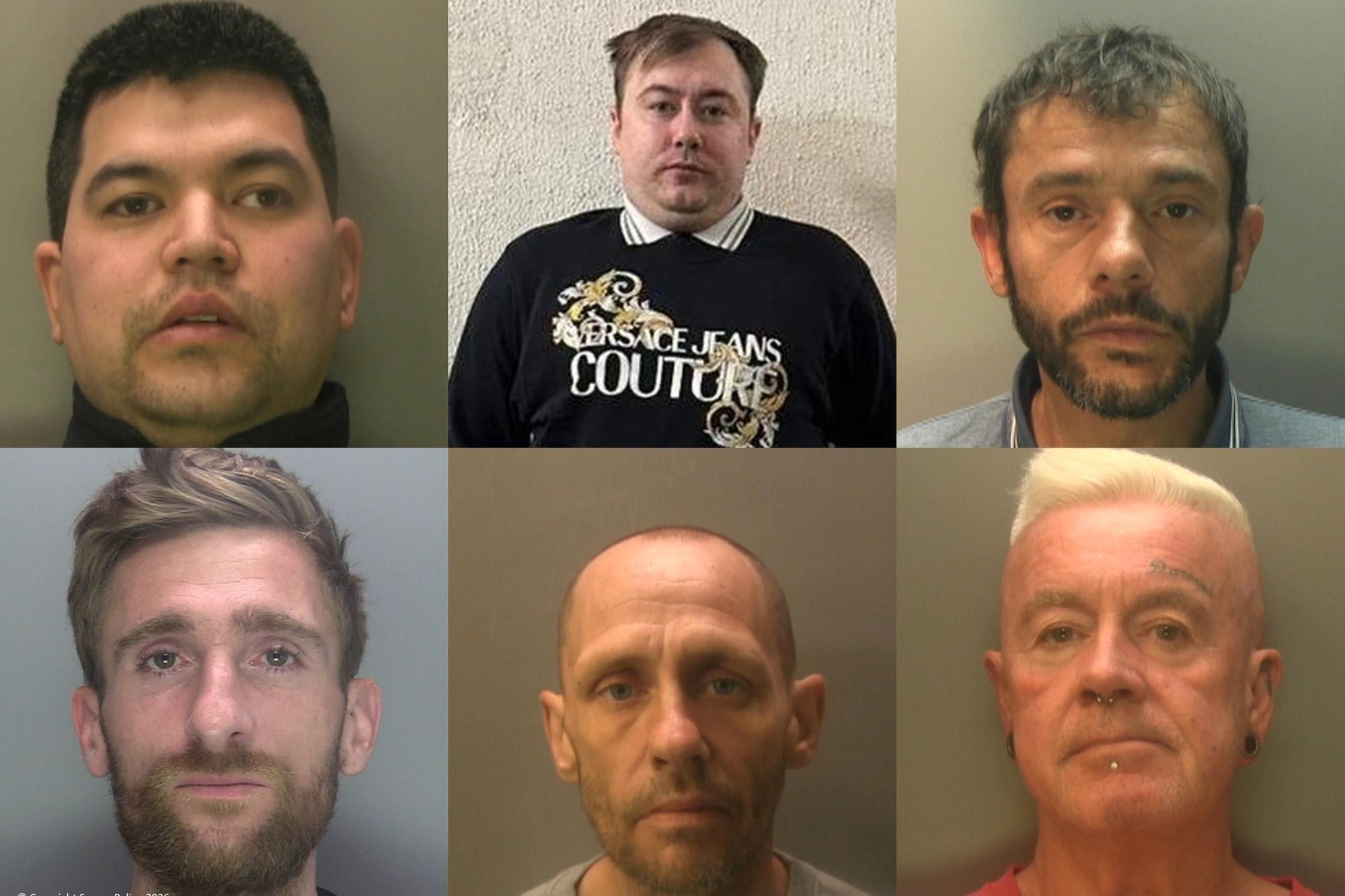 These are some of the most serious, high profile and prolific offenders who were jailed in Sussex in July 2026