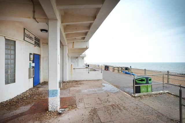 Marina toilets are currently closed on St Leonards seafront.