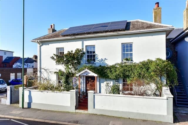 The property offers spacious and versatile accommodation, including a useful cellar space. Estate agent Cubitt & West says it is a fantastic location.