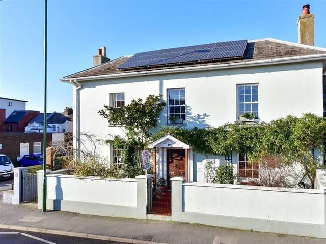 The property offers spacious and versatile accommodation, including a useful cellar space. Estate agent Cubitt & West says it is a fantastic location.