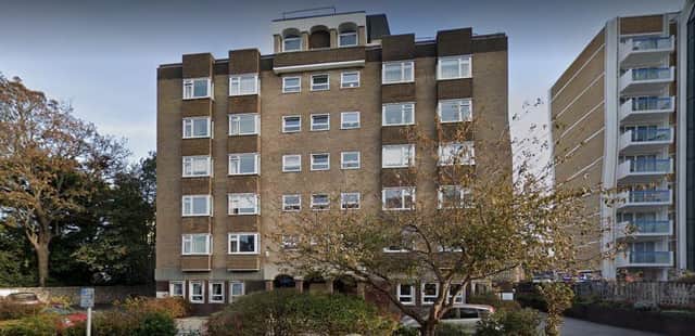 The Devonshire Club is based in Westdown House in Hartington Place, below 30+ flats (photo from Google Maps)