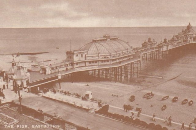 Eastbourne Pier showing the Blue Room 1920s