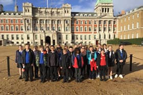 Year six pupils from Durrington Junior School during their trip to London