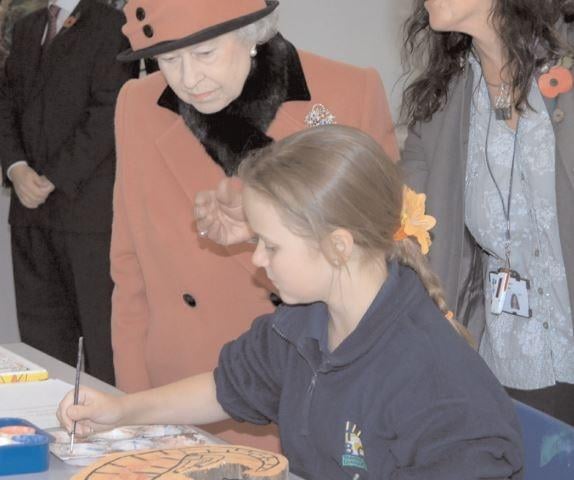 The Queen at Thomas Bennett