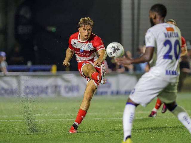 Action from Eastbourne Borough's 2-1 National South win at Havant