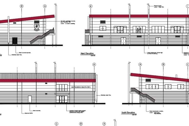 Line drawings of the new facility