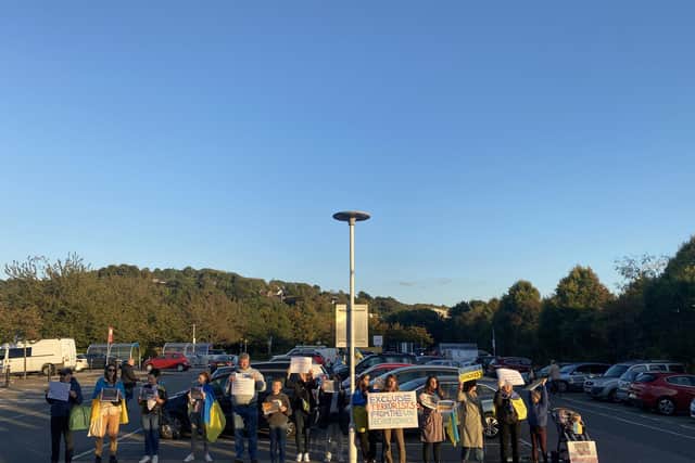 More than 20 people gathered at 5pm on Monday (October 10) to walk down the streets towards Tesco.