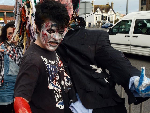 Zombies came to Worthing in November, 2013