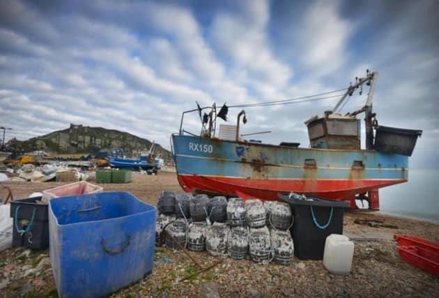 Hastings fishing beach