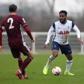 Danny Rose of Tottenham Hotspur in action during the Premier League 2 match between Tottenham Hotspur and Leicester City, (Photo by James Chance/Getty Images)