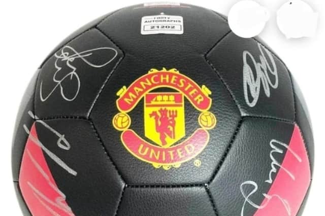 A £10 raffle to win a signed Manchester United football is planned