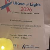 The evening brought together bereaved families, friends and supporters for a moving service of remembrance, reflection and community support.