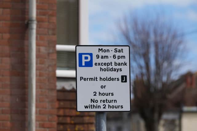 Victoria Road has a two-hour parking limit for spaces but this excludes the electric vehicle charging bays where there is no time limit for the re-charging bays. Photo: Eddie Mitchell
