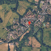 Stonebond Properties (Guildford) Ltd has applied to vary two planning conditions for the development, off Horsham Road. Photo: Google Earth