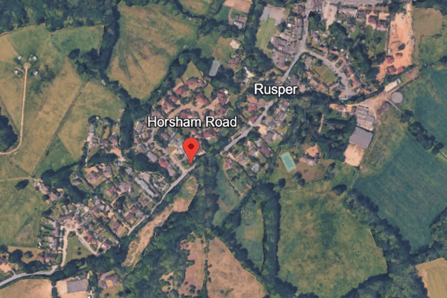 Stonebond Properties (Guildford) Ltd has applied to vary two planning conditions for the development, off Horsham Road. Photo: Google Earth