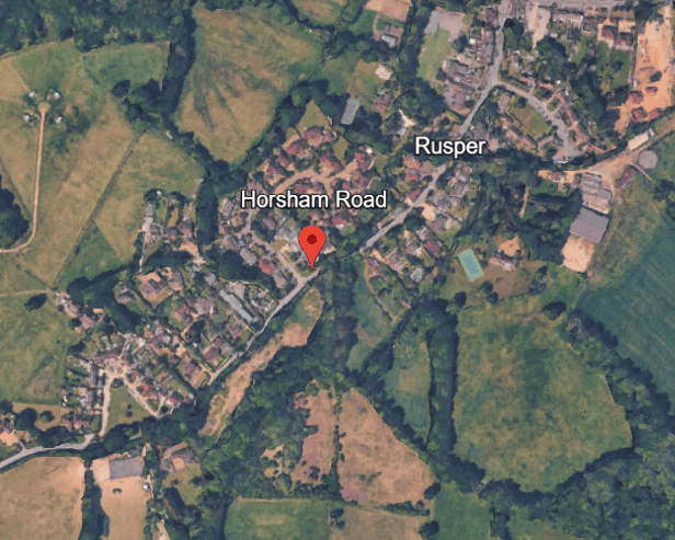 Stonebond Properties (Guildford) Ltd has applied to vary two planning conditions for the development, off Horsham Road. Photo: Google Earth