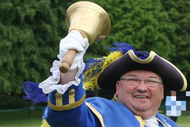 Bob Smytherman, Worthing Dementia Hub chairman and Worthing town crier, will officially launch the Future Care planning event. Picture: Derek Martin / Sussex World DM16120289a