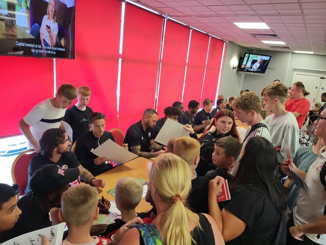 Crawley Town signing session