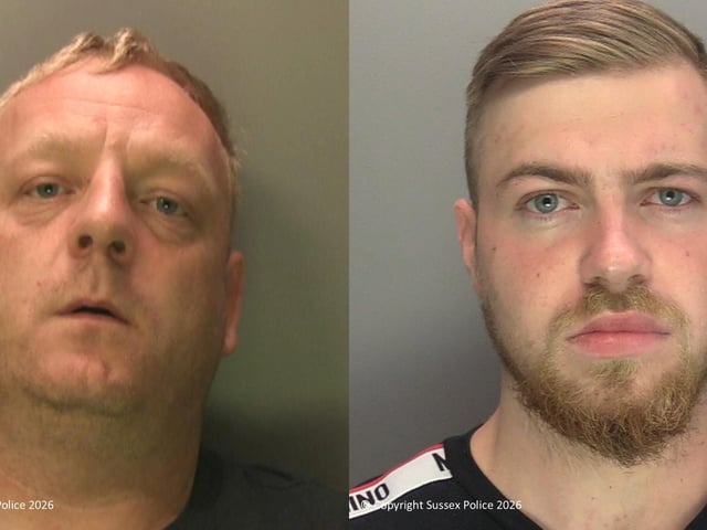 A 23-year-old man from Crawley and a 42-year-old man from Saltdean have been jailed for running the ‘Charlie’ drug line. The men came to the attention of officers through mobile phone intel of the drug line in May of last year. Officers established the pair were operating the line. It was understood that 23-year-old Charlie Harris (left) was the controller, and 42-year-old Ross Sandwell (right) held the mobile line used to run the operation. Warrants were executed by Sussex Police and Metropolitan Police officers on May 14, 2025, at two addresses: one in Suez Way, Brighton and another in Johnson Walk, Crawley. Officers seized a number of items including three mobile phones, two SIM cards, a quantity of cannabis, and £245 in cash from the address in Crawley. Harris was located at the property and arrested on suspicion of being concerned in the supply of class A drugs. He was recalled to prison after being released on licence whilst serving a sentence for a previous drug supply conviction that he was jailed for in May 2024. During the warrant at the address in Suez Way, officers seized two mobile phones, and a quantity of cannabis was seized. Sandwell was also located and arrested on suspicion of being concerned in the supply of class A drugs and for possession of a class B drug. The next day Harris and Sandwell were each charged with being concerned in the supply of crack cocaine, possession of a class B drug and being concerned in the offer to supply heroin. Both men appeared at Crawley Magistrates’ Court and were remanded into custody. On June 10, 2025, Sandwell and Harris appeared and Crawley Magistrates’ Court and both pleaded not guilty to the charges. However, both Sandwell and Harris changed their pleas to guilty ahead of the trial due at Lewes Crown Court on November 3, 2025. Both men instead appeared at Brighton Crown Court on January 30 this year for sentencing. Charlie Harris, 23, of Johnson Walk, Crawley was jailed for five years and six months. Ross Sandwell, 42, of Suez Way,
