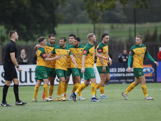 Match action from Horsham's 3-2 win over Potters Bar Town on Saturday