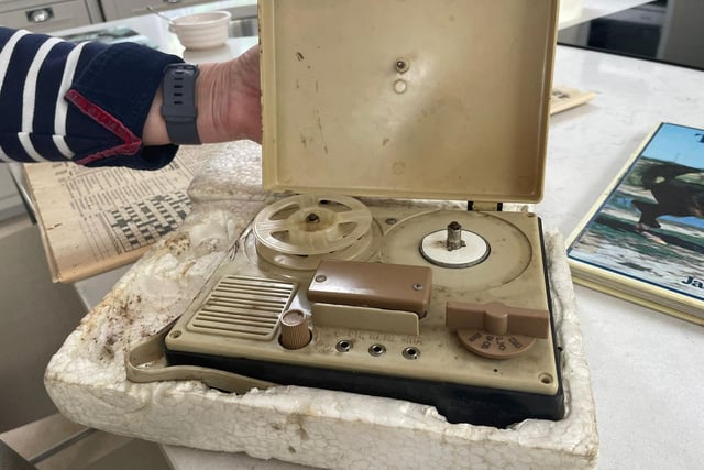 A tape recorder from 1964 -from Olive and Oscar’s Grandads’ childhood