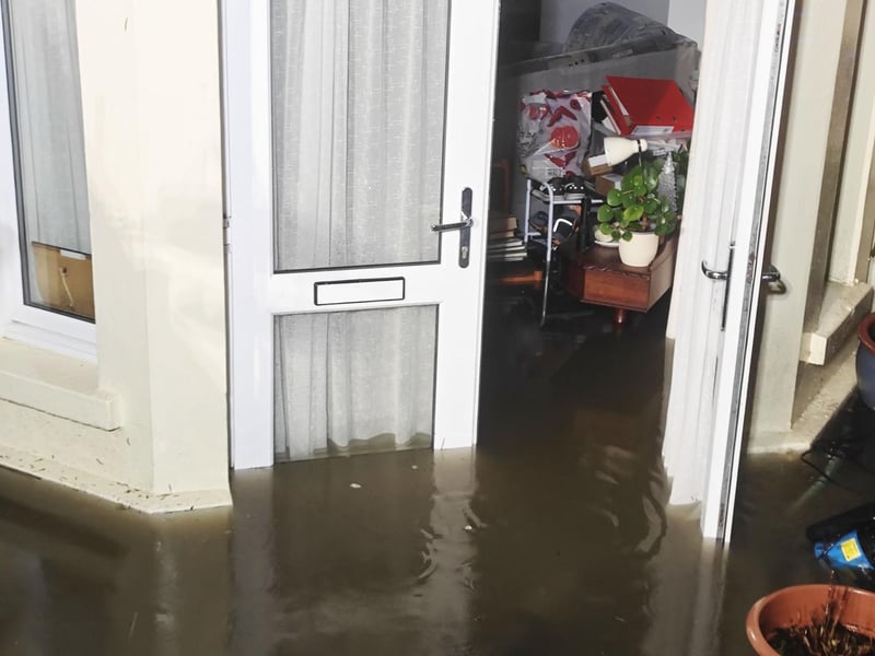 A number of properties in Littlehampton were flooded on February 18. Emergency services attended the scene. Picture: Eddie Mitchell