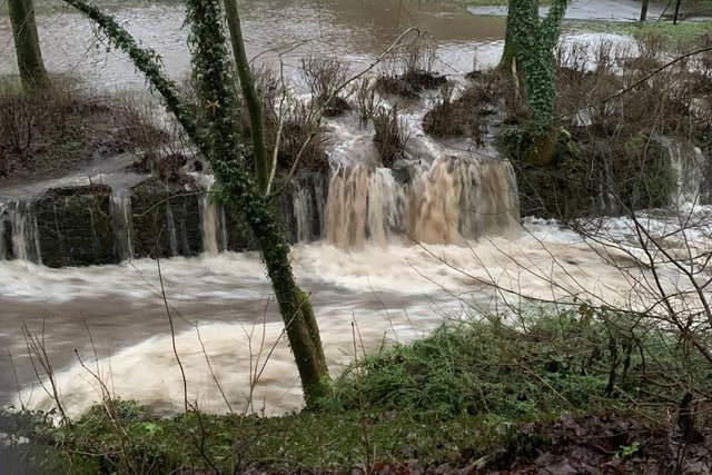 David Lacey sent us this photo of flooding in Ashwood Park, Buxton.