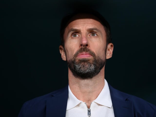 DOHA, QATAR - NOVEMBER 29: Gareth Southgate, Head Coach of England, is seen prior to the FIFA World Cup Qatar 2022 Group B match between Wales and England at Ahmad Bin Ali Stadium on November 29, 2022 in Doha, Qatar. (Photo by Laurence Griffiths/Getty Images)