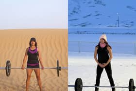 Outside of competing, she’s decided to challenge herself to deadlift in extreme conditions around the world. In February, the Sussex mum travelled to the high Arctic and is believed to be the only woman to deadlift in -23°C on snow in Svalbard—the world's most northern permanently inhabited place. Her travels didn't stop there- Aneela recently ventured to the Dubai Desert, where she deadlifted on hot sand in sweltering 45-degree heat. (Images: Aneela Rose/ Vegard of Krohn Media)