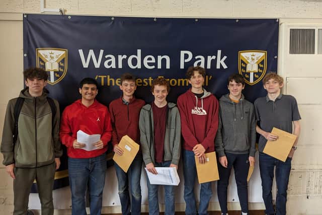 Warden Park Secondary Academy students celebrate their GCSE results