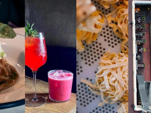 Based in a sun-trap court-yard on the seafront at White Rock, Brewing Brothers offers locally brewed craft beer and fresh pasta.