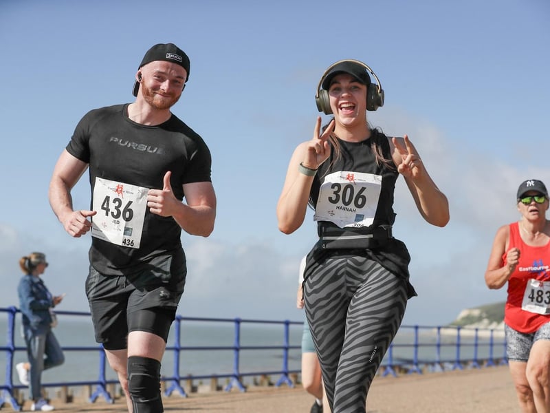 The start, finish, action and podium photos from the 2024 Eastbourne 10k