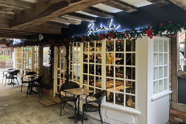 Twinkling lights inside and out of the newly-opened restaurant Bachata in East Street, Horsham