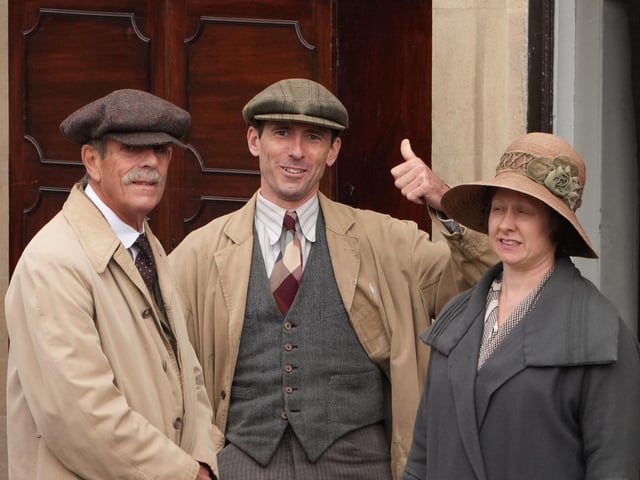 Filming continues in Arundel for Wicked Little Letters, starring Olivia Colman and Jessie Buckley. Photo: Eddie Mitchell