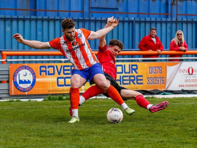 Action from Eastbourne Borough's defeat at Braintree in the National Lague South
